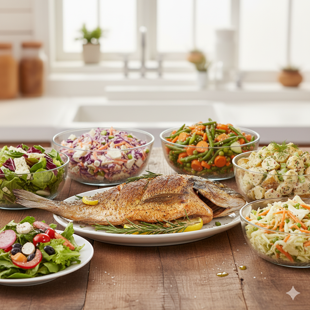 چه سالادی با ماهی بخوریم